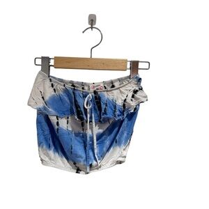 Flowers by Zoe Blue and White Tie Dye Bubble Tube Top - size 6